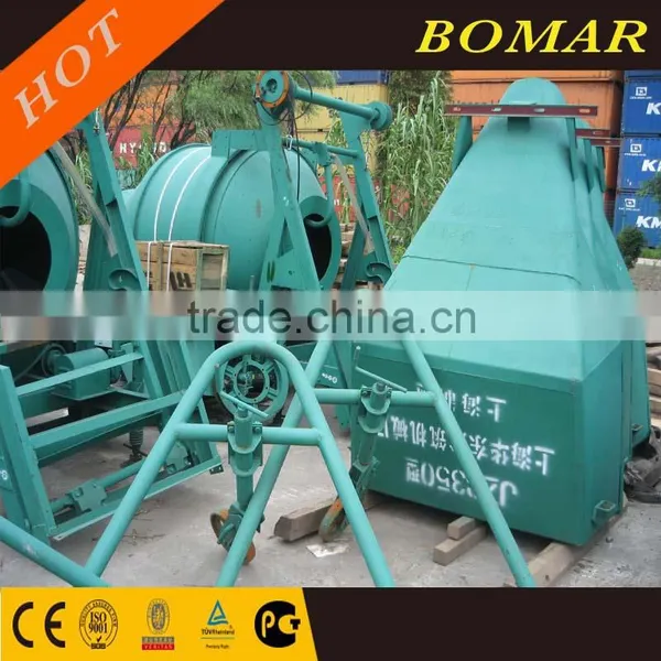 Cement Mixer JZC350, Towable Mini Cement Mixer With Electric Start 6.6HP Diesel Engine Concrete Mixer photo-3