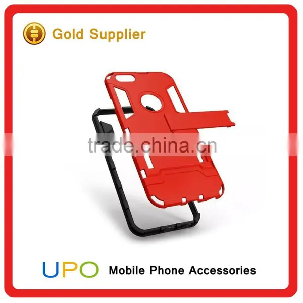 [UPO] 2 in 1 Protective Dual Layer Rugged Armor Iron Man With KickStand Phone Case for Apple IPhone 6 6s Plus photo-4
