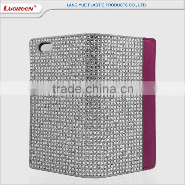 Contrast Color Diamond Studded Cell Phone Bumper and Cover Case for Huawei p8 Lite photo-5