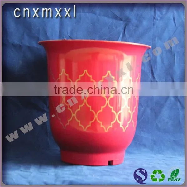 Two Coloured Painting Large Indoor Plant Pots Outdoor Vases Planters photo-3