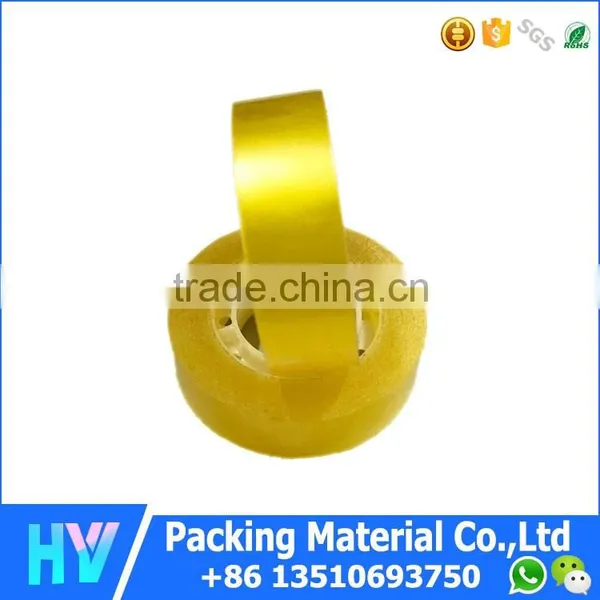 Stationery BOPP Colored Tape Adhesive Tape With Plastic Core