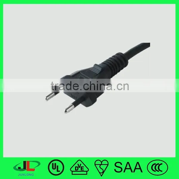 Hot Sale, High Quatity Brazil Extension ac Power Cord Wire Flat 2 Prong Plug photo-4