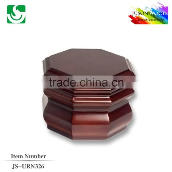 Solid Funeral Cremation Wood Urn