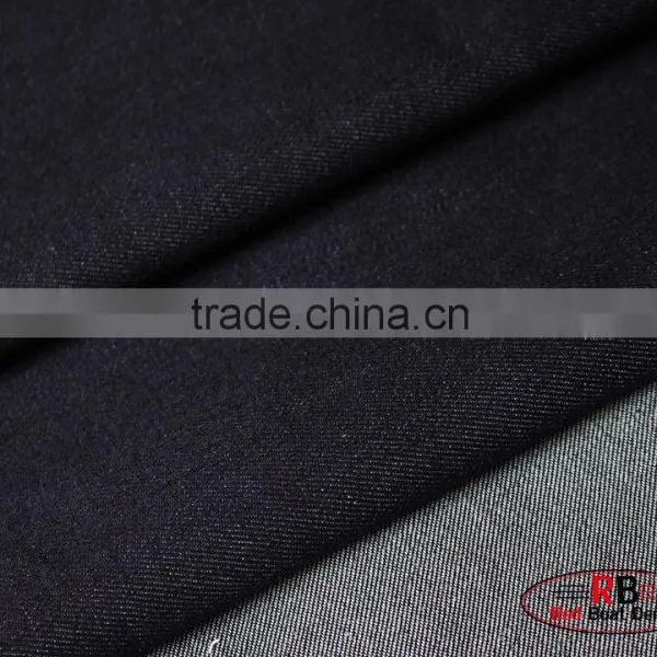 9oz Blue Color Slub 98% Cotton Stretch Denim Fabric For Wholesale photo-2