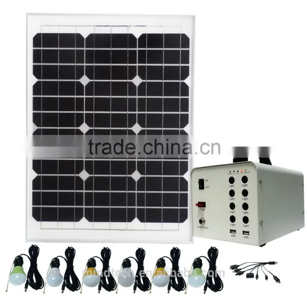 40W 18V Solar Power System Lead Acid Battery photo-2
