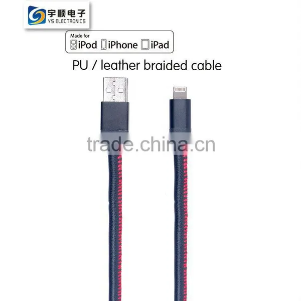 MFI Leather Cable for Iphone6s Iphone6s Plus Made in China photo-2