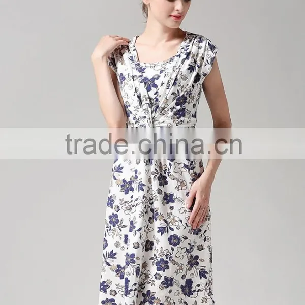 Maternity Dresses Nursing Clothes Breastfeeding Dresses for Pregnant Women photo-3