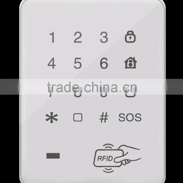 433MHz RFID wireless Touch keypad with low power reminder function
