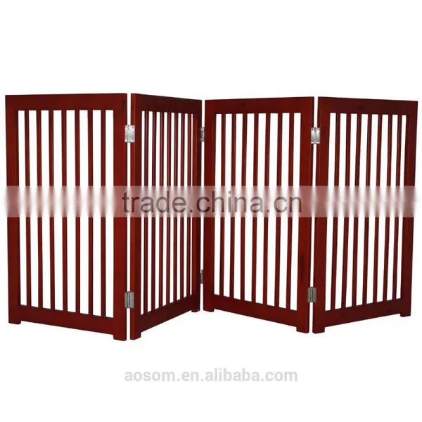 PawHut 4-Panel Wooden Pet Divider photo-5