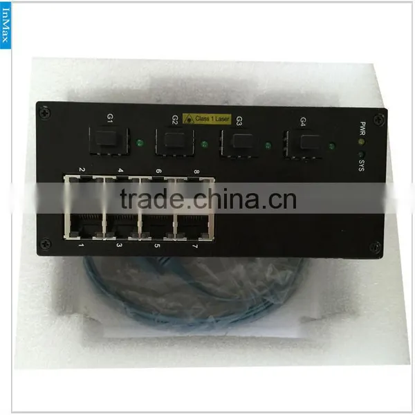 Tunnel Traffic 4x1000M FX(SFP Slot) to 8x10/100MBase TX PoE Gigabit Managed Industrial Ethernet Switch Broadcom Progr photo-3