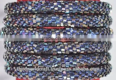 Rollover Glass Bead Bracelets photo-6