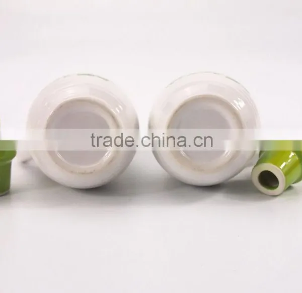 Set Of 2 Kitchen Flower Ceramic Vinegar Oil Pot Jar Container photo-6