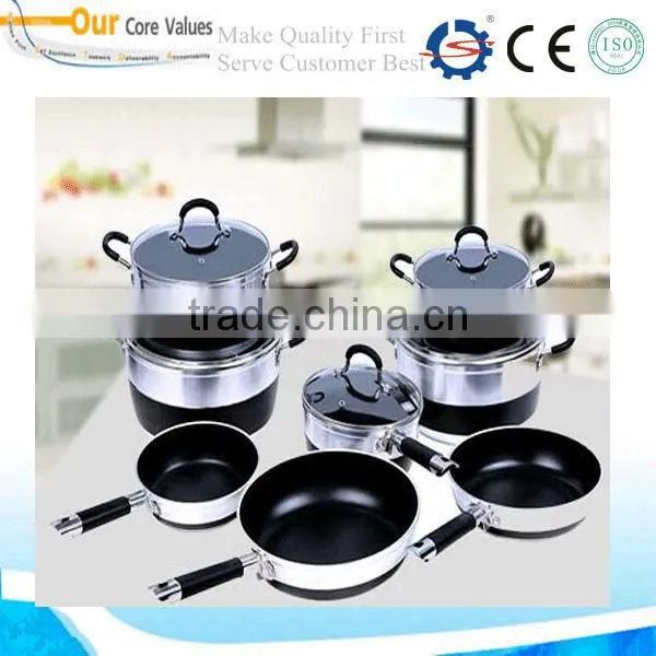 Cook Pot With Glass Lid Induction Bottom Nonstick Cookware photo-6