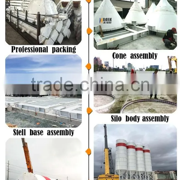 Philippine 150T Bolted Cement Silo for Batching Plant in 2015 photo-2