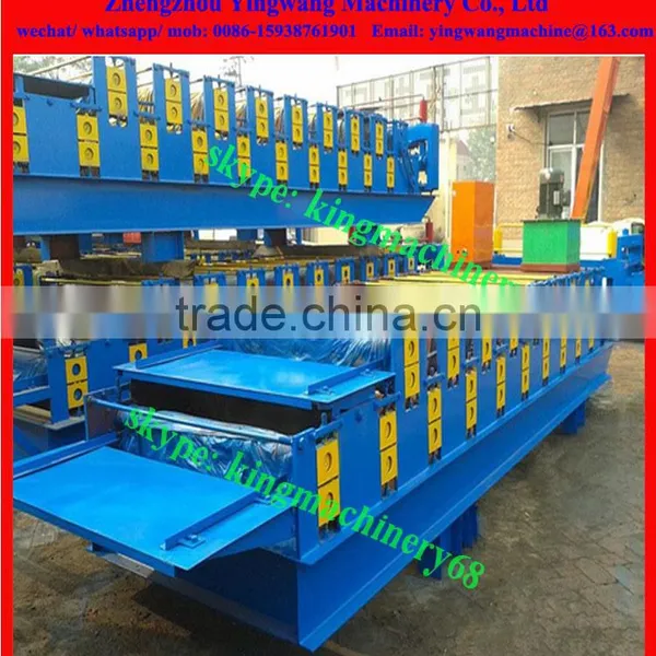 Colored Glazed Tile Roofing Sheet Roll Forming Machine photo-4