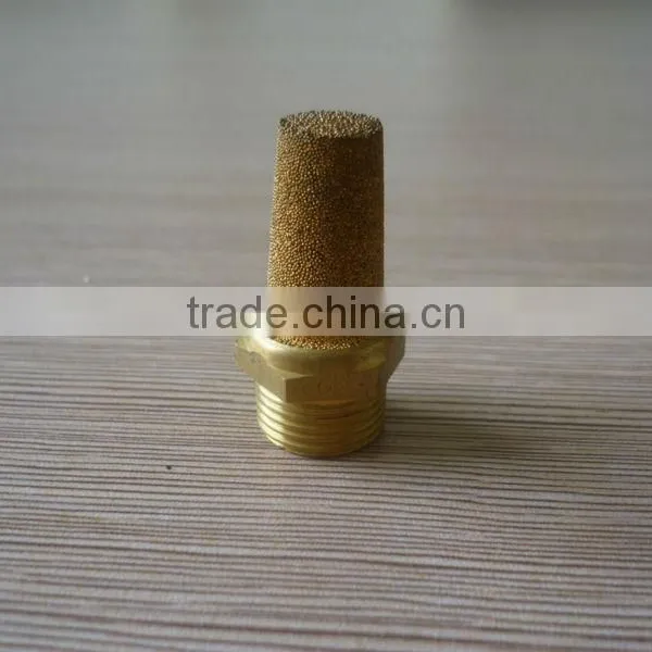 Brass Pneumatic Silencer Brass Air Muffler Silencer photo-3