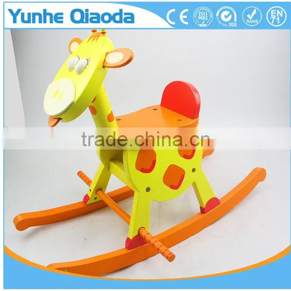 Child Wooden Rocking Giraffe Rocker - Buy Giraffe Wooden Rocker,Wooden Horse Rocker,Wooden Toy Rocker Produc photo-3