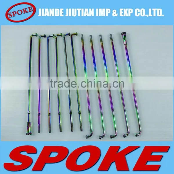 High Quality Cheap Bicycle/motorcycle Titanium Plating Colour Spoke photo-2