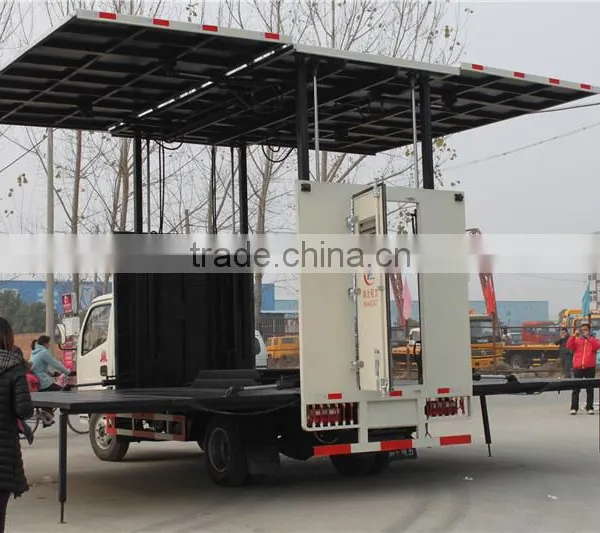 140hp Stage Trucks Mobile for Sale,mobile Show Stage Truck,stage Truck Trailer photo-4