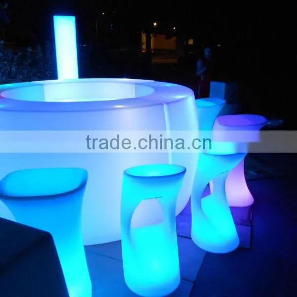 Illuminated Plastic Rechargeable LI Battery Operated Led Bar Counter photo-3