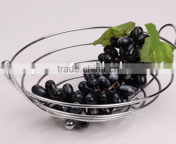 Good Quality Home Stainless Steel Fruit Basket, Metal Wire Fruit Basket photo-4