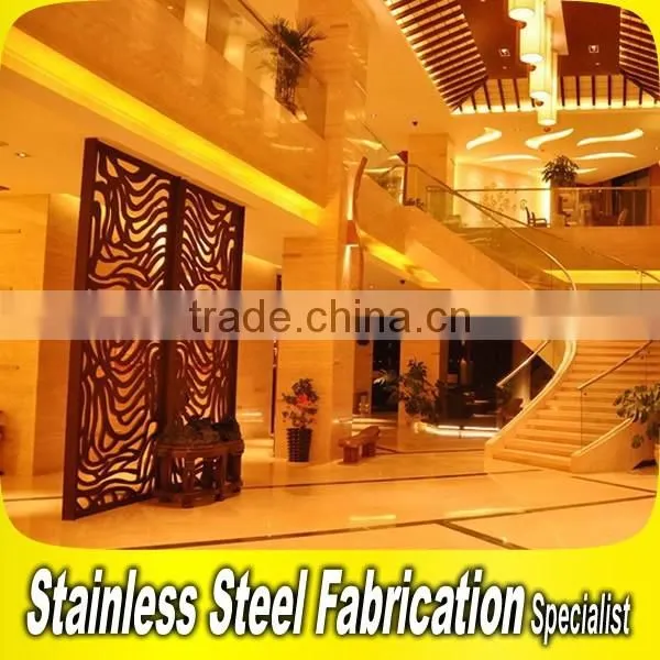 Stainless Steel Dubai Room Divider Screen For 5 Star Hotel Decoration photo-3