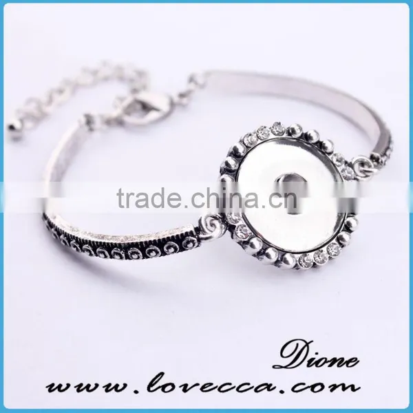 Wholesale Adjustable Interchangeable Jewelry Snap Button Bracelet photo-2