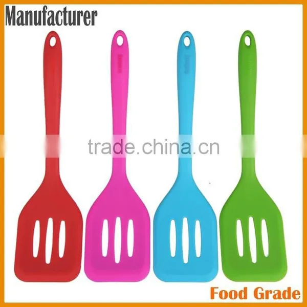 Flexible Silicone Slotted Turner Spatula for 2016 New Design photo-3