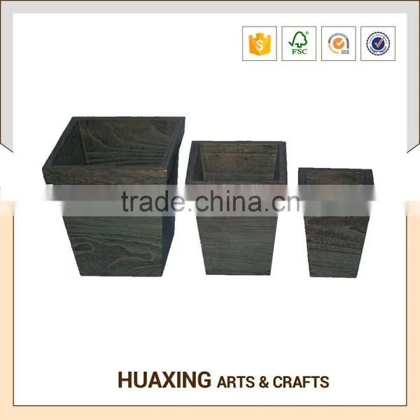 Fashion Design Garden Wooden Flower Pot for Planting photo-3