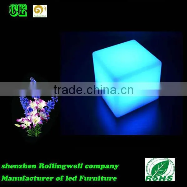 Customize Modern Fashion Furniture Colorful Light up Cube Chair/table photo-3