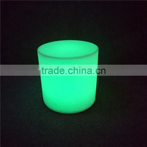 Fancy Hot Sale RGB Lighted Up LED Funny Round Bar Stool for Tables for Decoration for Sale photo-6