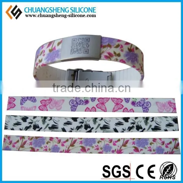 Hot Selling Silicone Emergency Alert qr Code id Bracelet With Factory Price photo-4