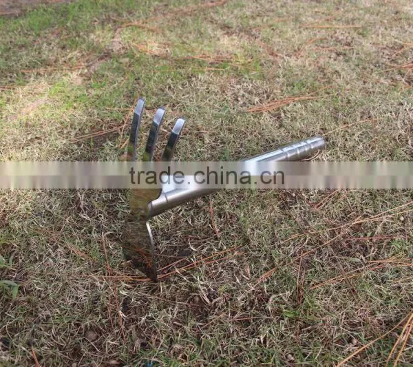 High Grade Stainless Steel Double Use Small Garden Hoe and Rake photo-5