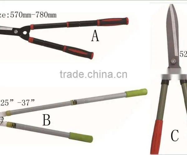 telescopic garden shear/hedge shear,lopper/tree pruning shear/hand pruner scissors tool