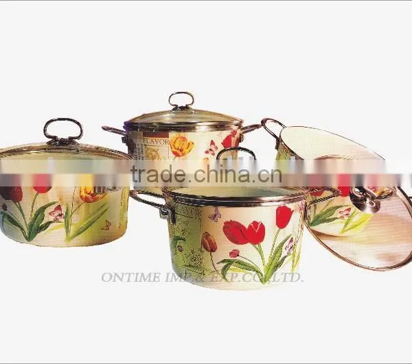 Item No.: KWB7003 8pcs Carbon Steel Saucepot Set