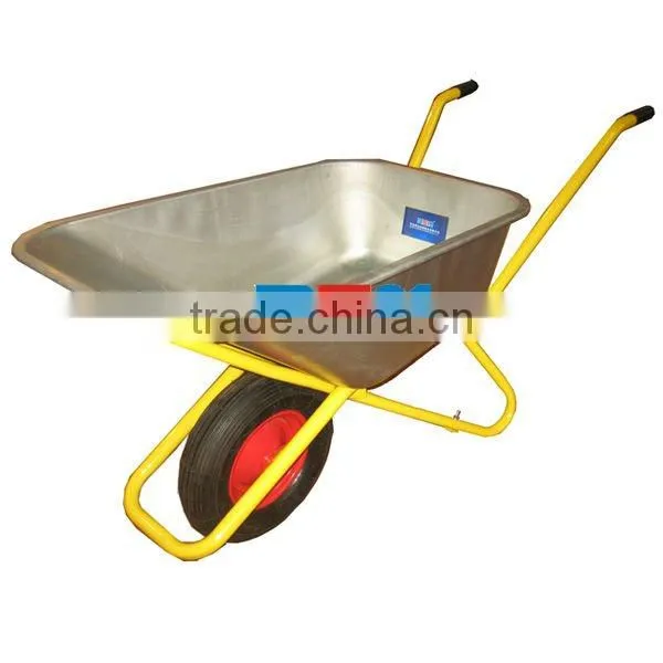 Rem WB6404 Galvanized Deep Tray Wheelbarrow for Russia Type Gardening Work Use