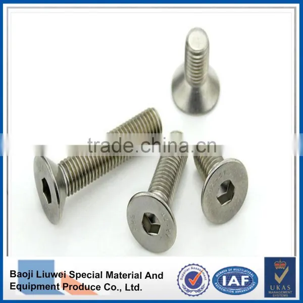 SUPPLY DIN7991 TITANIUM HEXAGON SOCKET COUNTERSUNK HEAD CAP SCRREWS photo-2