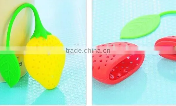 Hot Selling Silicone FDA Standard Tea Infuser Strawberry Tea Strainer photo-6