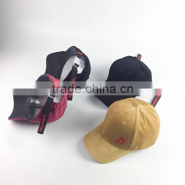 Flat Embroidery Baseball Cap Velvet Fabric Dad Hat photo-2