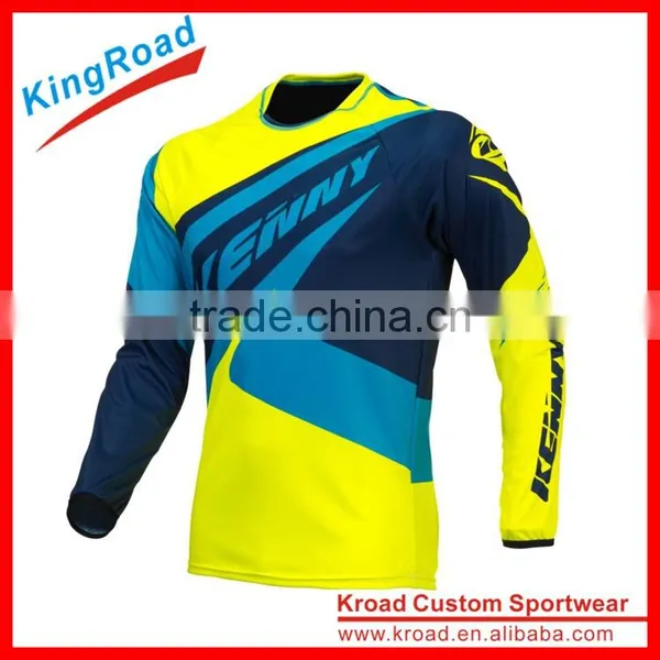 Kroad Custom Sublimation Long Sleeve Downhill Jerseys, Funny Bicycle Jerseys for Club photo-3