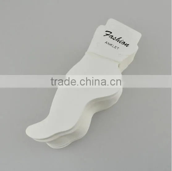 White PVC Earring Display Hang Cards Flocked Jewelry Hangtag High Quality PVC Display Jewelry Cards photo-5