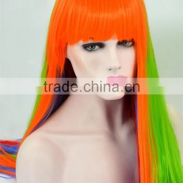 Halloween Party Christmas Costume Women Long Curly Wavy Full Wigs Hair Cosplay Party Wig photo-2