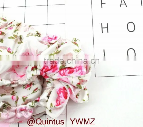 Ruffle Shorts for Baby Girl Pink Flowers Bloomer Newborn Baby Clothes China Supplier photo-3