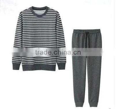 China Oem Stripe Pajamas Blanks Good Quality Wholesale Cheap Customized Comfort Fabric for Pajamas photo-2