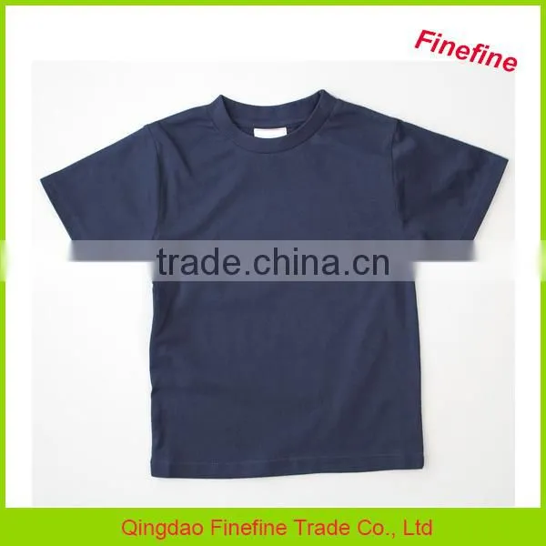 2017 Latest Girls Top Design Cotton Knitted Blank Printed Little Girl T Shirt photo-2