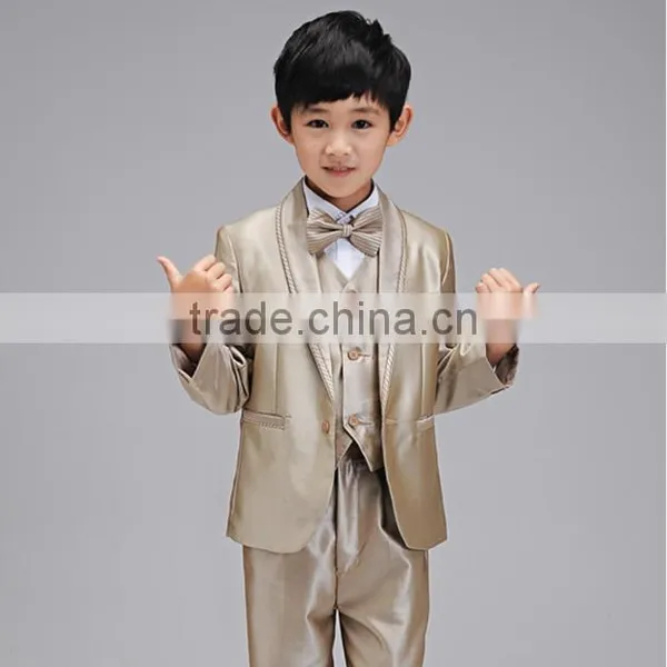 2017 New Style Latest Fashion High Quality Silk Flower Boy Suit Boy Performing Costume photo-2