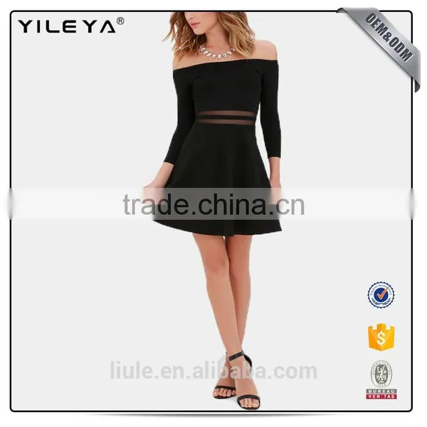 2017 European New Fashion Sexy Dress Woman Bodycon Night Club Off-shoulder Women Dres photo-2