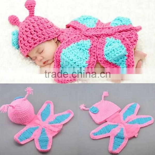 Knitted Animal Hats Soft and Colourful Yarns Handmade Baby Clothing Newborn Crochet Knit Beanie Hat Set photo-5