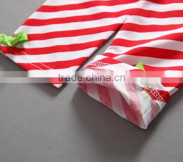 Santa Claus Stripe High Quality Christmas Children Outfit photo-6