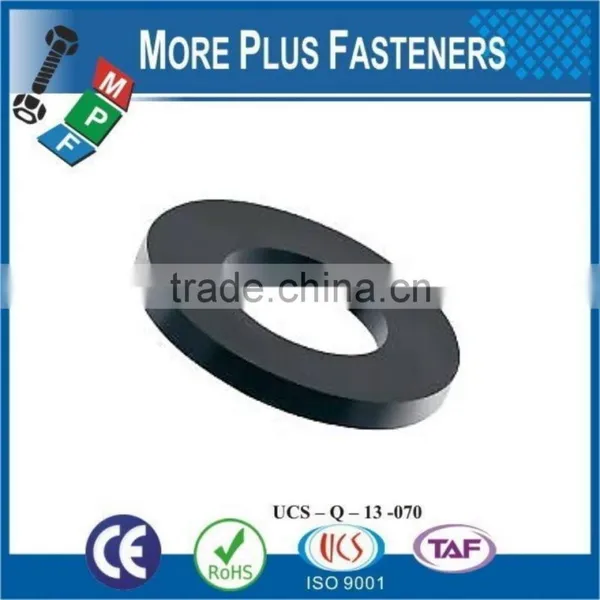 Made In Taiwan Plastic Flat Washer Black Nylon Reinforced Rubber Fender Thrust Round photo-3